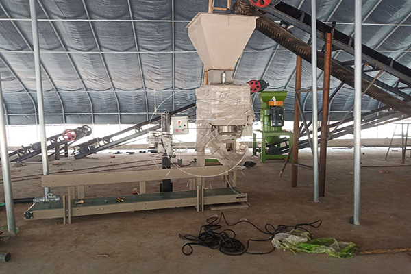 Báscula envasadora automática para procesamiento de fertilizantes